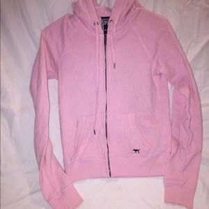 VS Pink Zip up hoodie jacket size small.